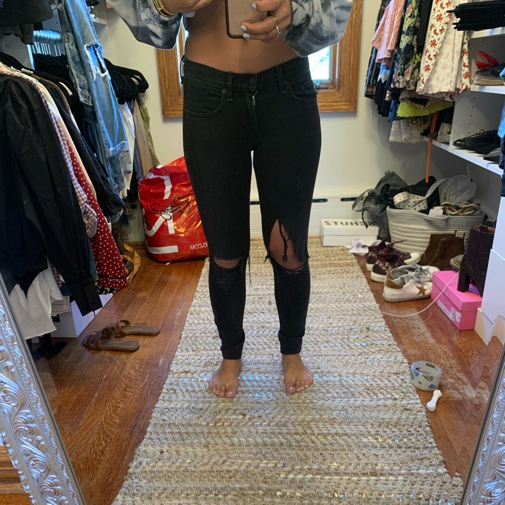 Rag and bone low rise skinny jeans